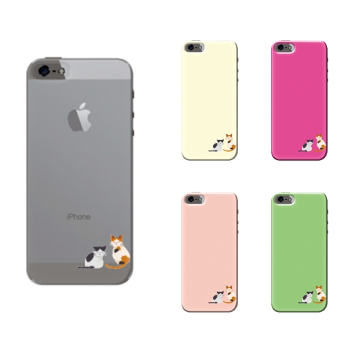 iPhone 6s スマホケース 全機種対応 ハードケース アイフォン 6sケース 送料無料 iPhoneケース 携帯カバー 二匹のネコ